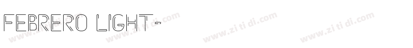 Febrero Light字体转换